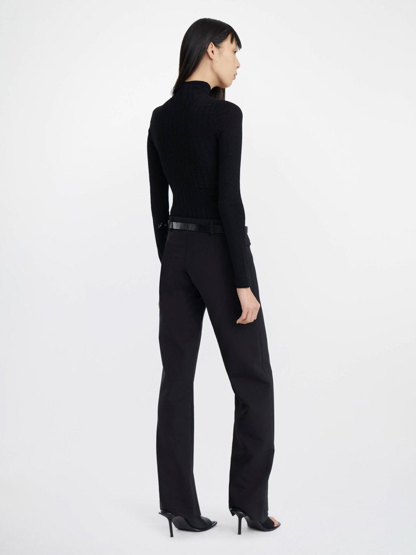 DION LEE | Low Rise Pocket Trouser | Black