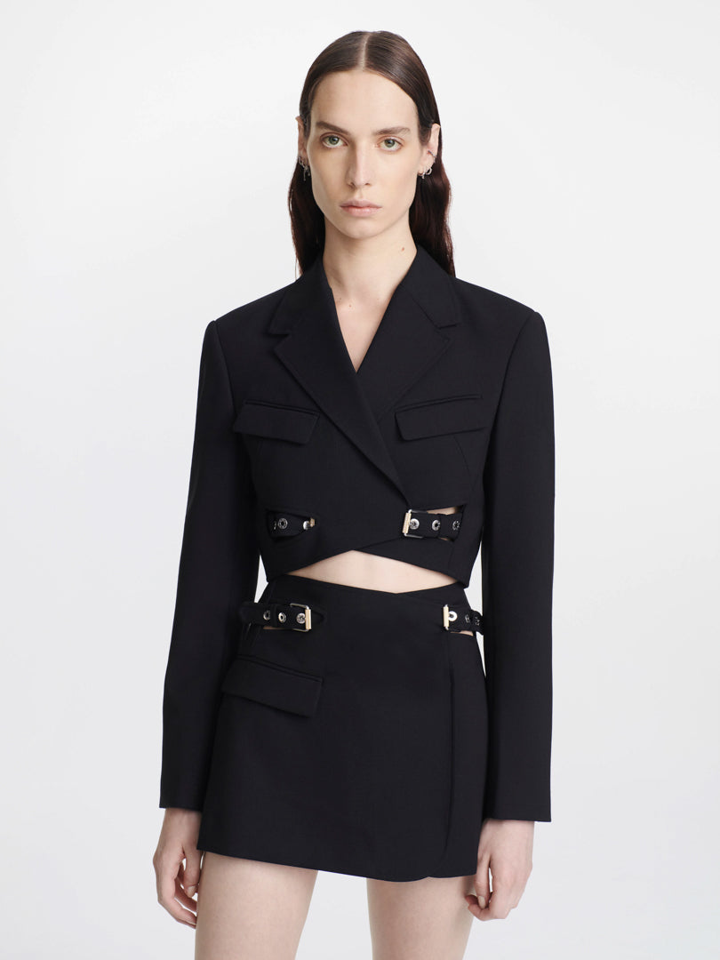 INTERLOCK BLAZER SKIRT